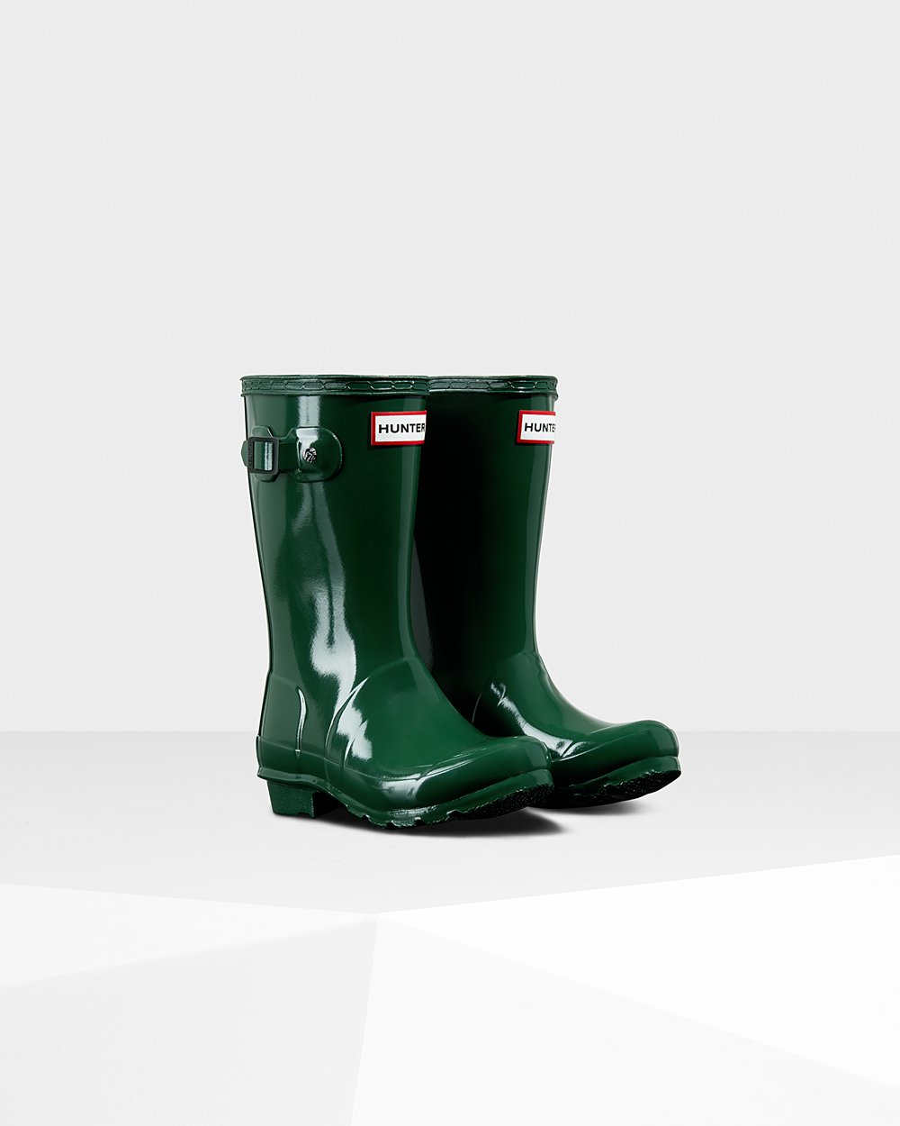 Regenlaarzen Kinderen - Hunter Original Big Gloss - Groen - 87DANCMBT